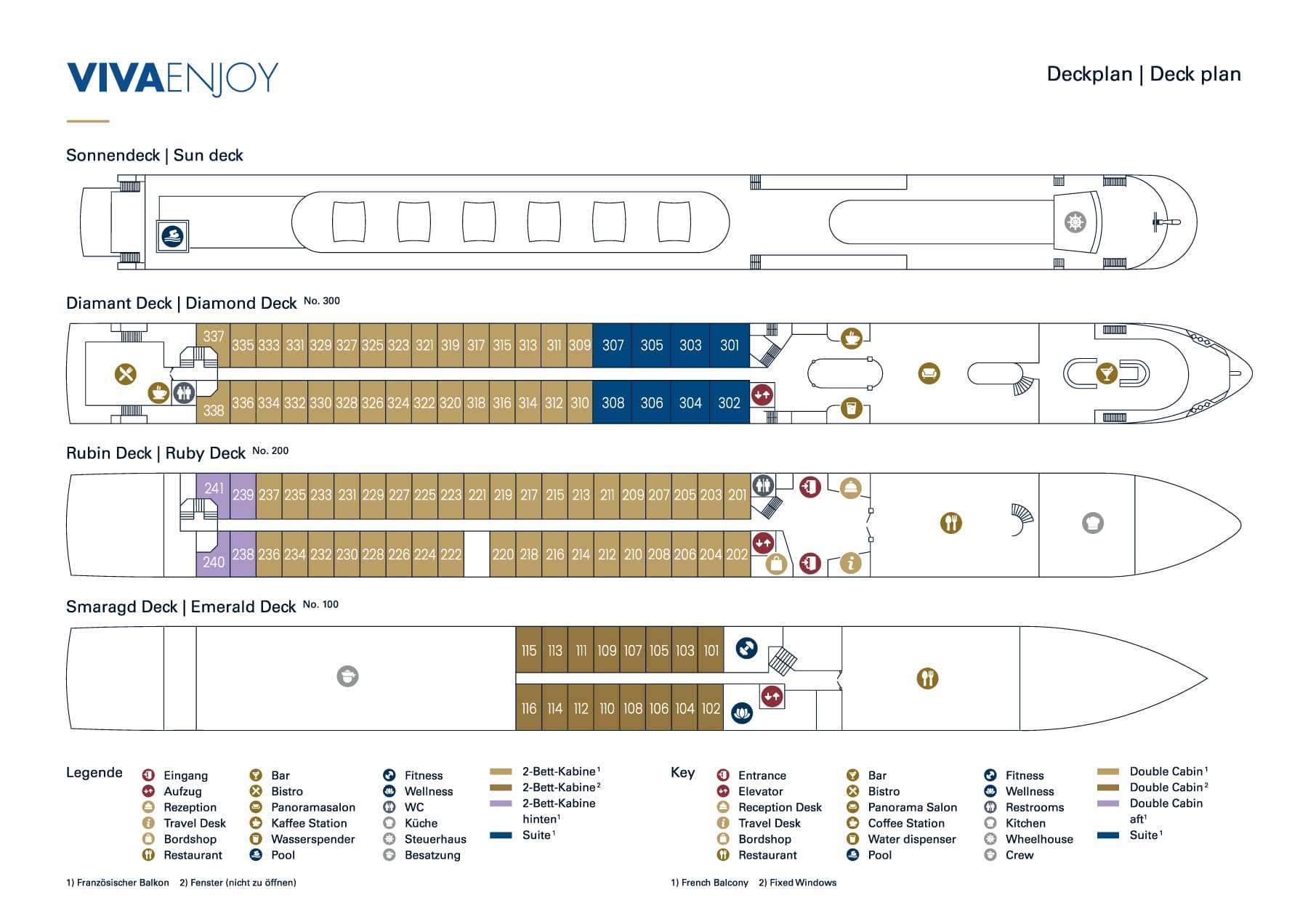 Viva Enjoy Deck Plan